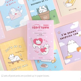 Monolike Postcards Set - A (Storytown Azzle Series.1 mix 12 pack)