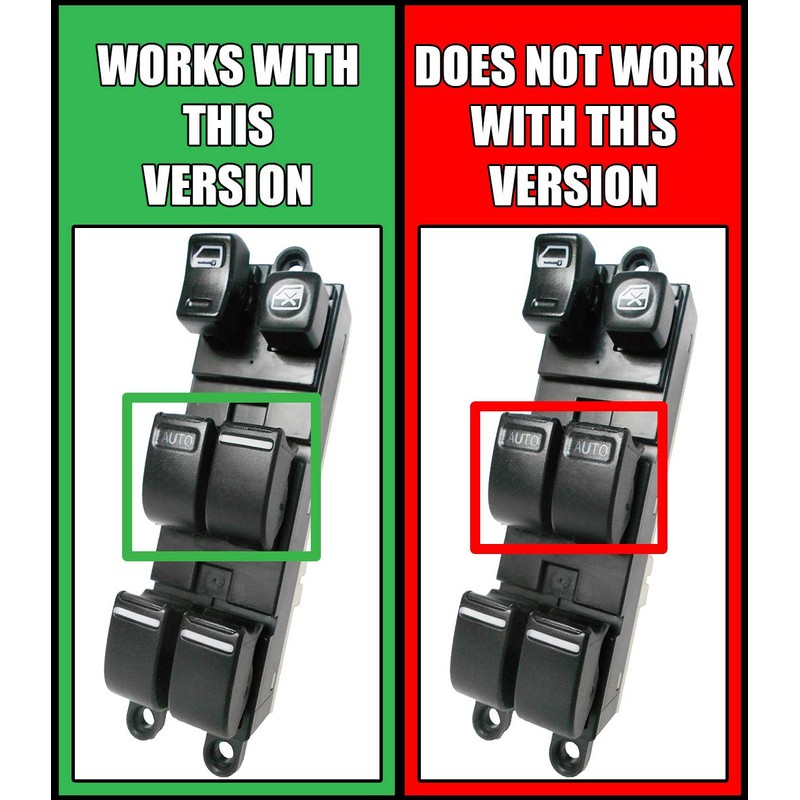 SWITCHDOCTOR Window Master Switch for 2002 Maxima (Driver's side automatic