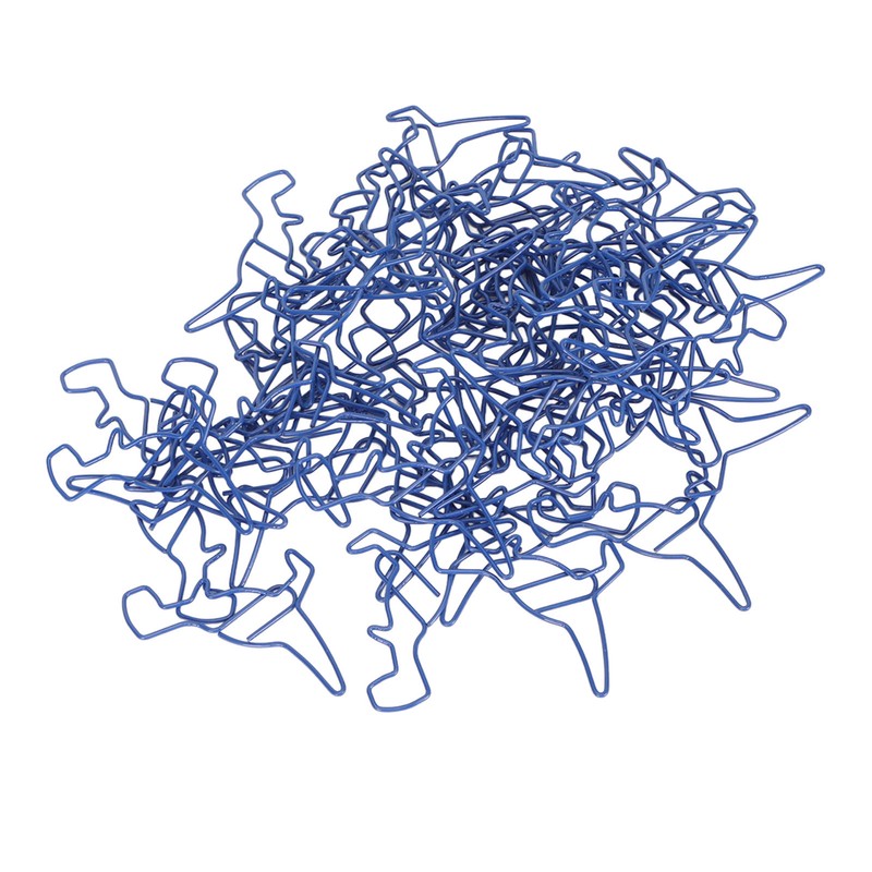 50pcs Paper Clips Strong Clamping Power Electroplating Process Colorfast Paperclips