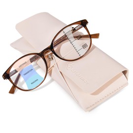 OPTOFENDY Progressive Multifocal Reading Glasses for Women, TR90 Fashion Blue Light Blocking Computer Readers