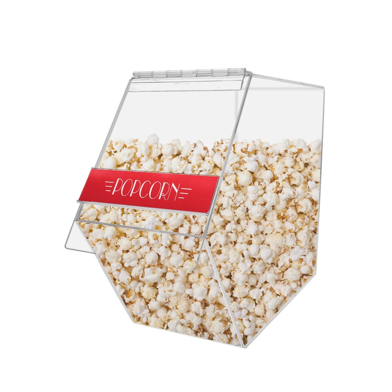 Acrylic Bulk Bread Storage Display Case Bakery Pastry Cookies Bagel