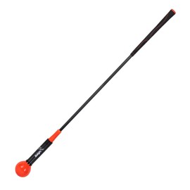 Zeonetak Golf Swing Trainer Aid - Golf Swing Training, Practice Warm-Up Stick for Strength,Rhythm, Flexibility, Tempo, and Balance Suit for Indoor & Outdoor (40 Inches, RED)