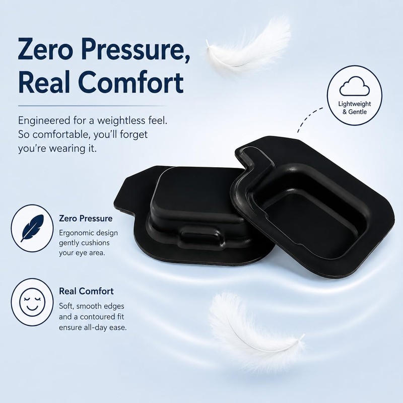 3D Silicone Single Eye Patch - Reusable Contoured Monocular Eye