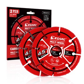 EZARC 115mm Carbide Multi Wheel Cutting Discs (Pack of 2)