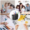 Electric Pencil Sharpener Heavy-Duty Helical Blade Sharpener with Adapter/Battery Operated