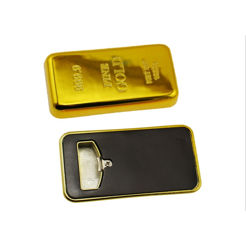 speed mao Magnetic Gold Bar Bottle Opener Bottle Opener, Gold,