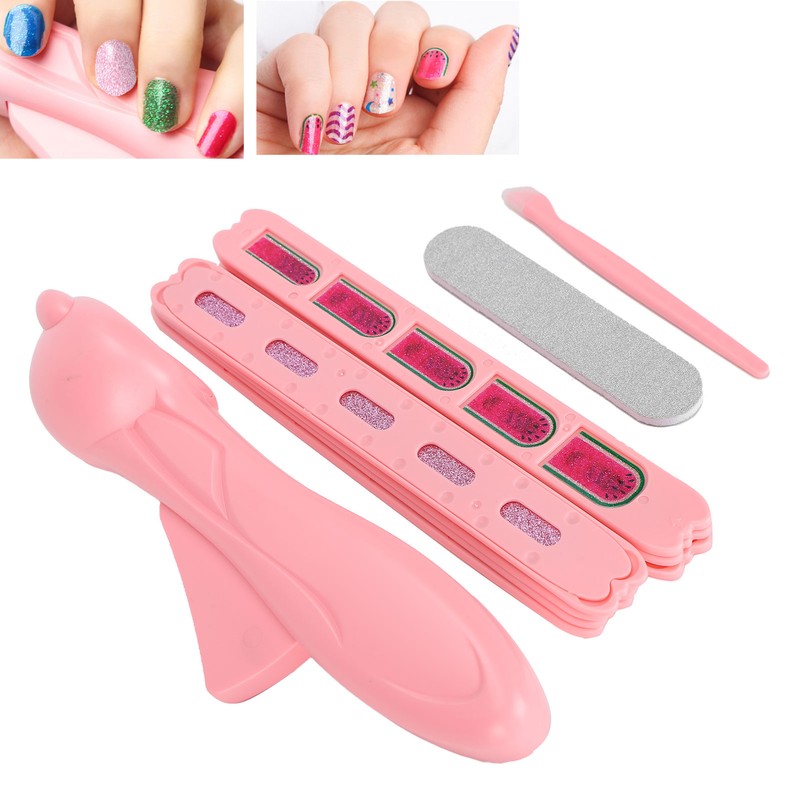 Nail Stamper Machine Set Nail File Nail Glitter Stickers Children