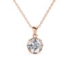 Cate & Chloe Eden Solitaire Pendant Necklace, Women's 18k Yellow