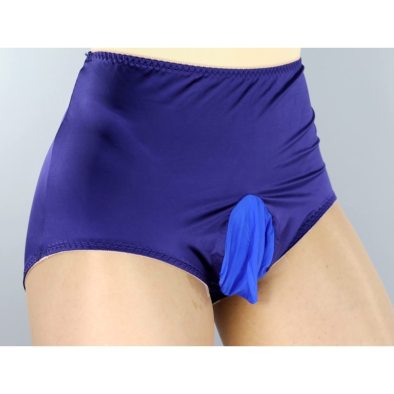 Mona's Choice Strethcy - Bragas de satén para hombre, Azul,