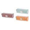 Estuche De Lápiz Labial Verde Grisáceo Y Marrón Y Naranja