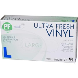 Soodox Buy Soodox PF Ultra Fresh Clear Vinyl Gloves Large Box 100 Pieces Online