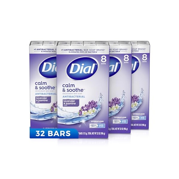 Dial Dial Complete Antibacterial Deodorant Bar Soap, Lavender & Twilight