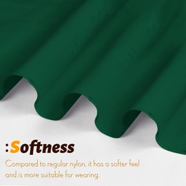 Vonty Waterproof Fabric Ripstop Nylon Fabric by The Yard - 60 Inch Wide(1 Yard), Water Proof Green Fabric Lightweight Kite Fabric for Tent Bag Tarp DIY Craft Travel Outdoor