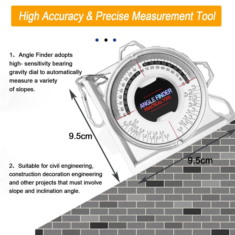 Angle Finder Inclinometer Protractor Magnetic Angle Finder Angle Measuring Tool