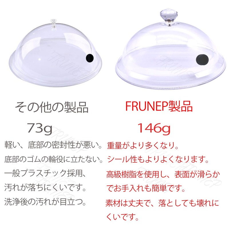 FRUNEP Smoking Dome Transparent Resin Ceiling Cover Simple Cold Smoking