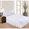 Ruffled Bed Skirt with Split Corners, King Size Bed Skirt