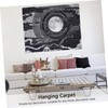 Ciieeo 1Set Black Wall Tapestry Elegant Hanging Carpet for Party