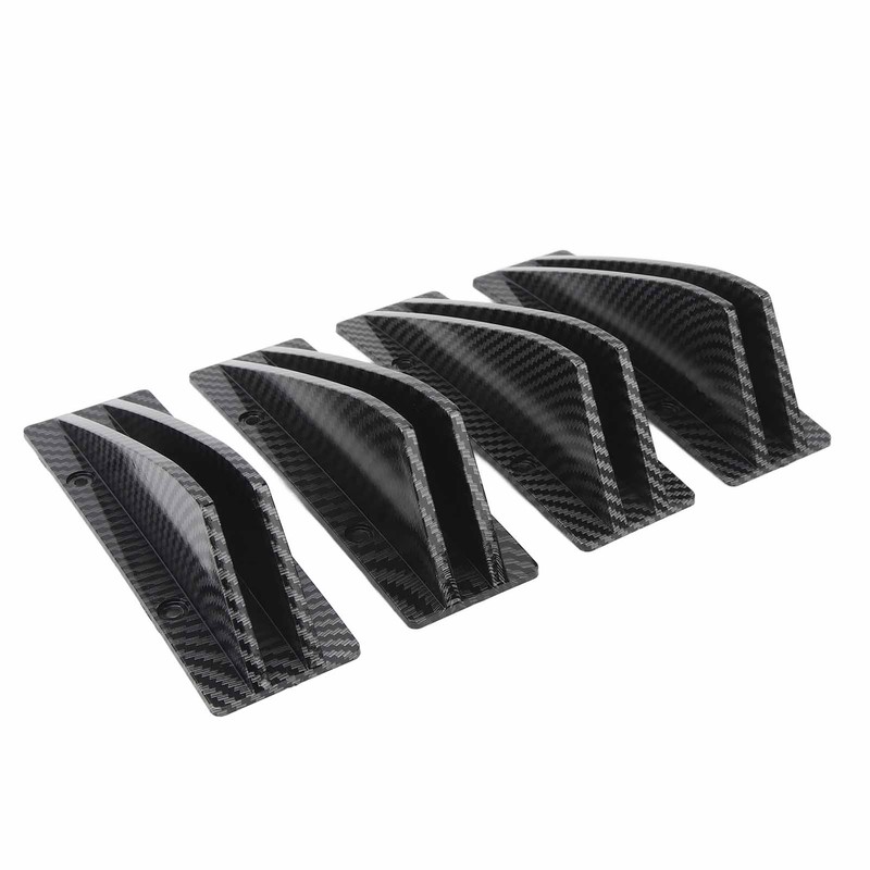 4PCS Car Rear Lower Spoiler Sporty Universal Rear Bumper Chassis