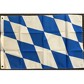 2x3 Bavaria Germany German Bavarian Flag Perfect for Octoberfest Oktoberfest New Vivid Color and UV Fade Resistant Canvas Header and Double Stitched polyester materia