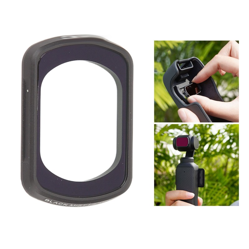 Black Mist Filter Optical Glass Aluminum Double Sided Multilayer Nano