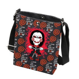 Horror Movie Inspired Crossbody Bag Spooky Season Gifts I Want To Play a Game Scary Movie Fans Crossbody Bag (FROM THE CB)