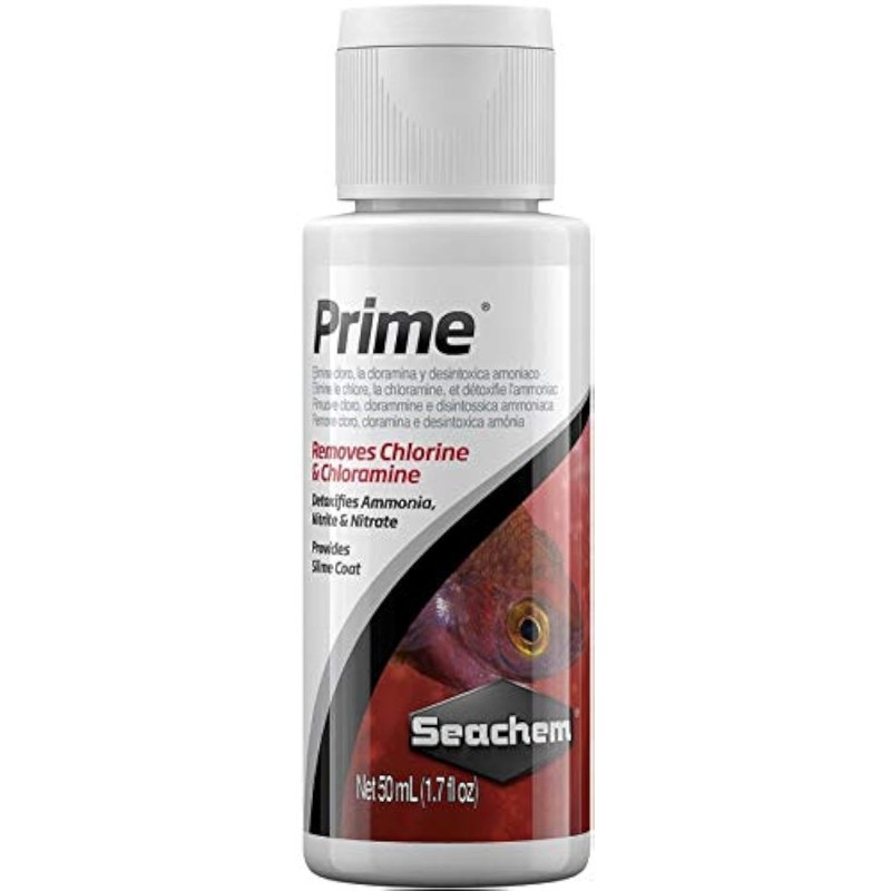 Seachem Prime 50mL - Emergency Ammonia Neutralizer for Saltwater Aquariums