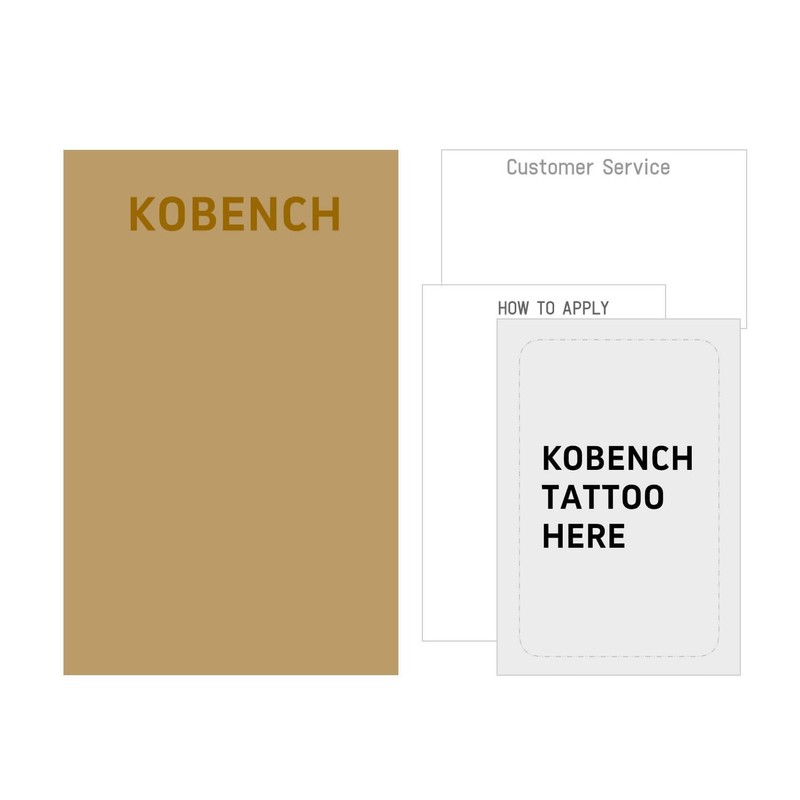kobench Temporary Tattoos,Japanese Woman With A Knife Flowers - K148