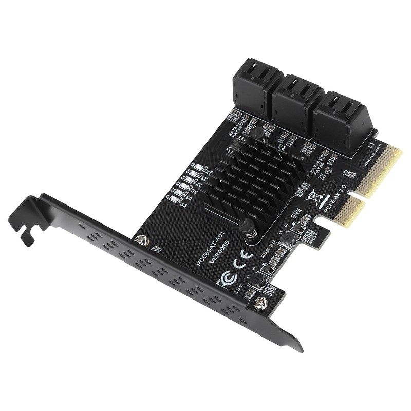 Expansion Card PCIE to 6Port SATA3.0 Hard Disk 6G PCIE3.0