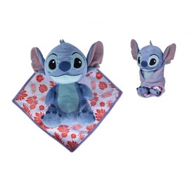 CADEAUX STORE Stitch Lilo&Stitch Plush Toy Stitch in its Square Comforter Blanket 25 cm Super Soft Quality