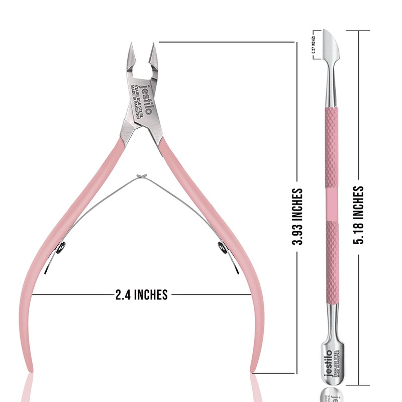 Jestilo Cuticle Remover Tool Set with Cuticle Cutter and Cuticle