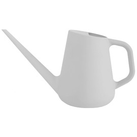 Bloem Fern Cement Gray 1 Gallon Modern Resin Watering Can for Indoor and Outdoor Use