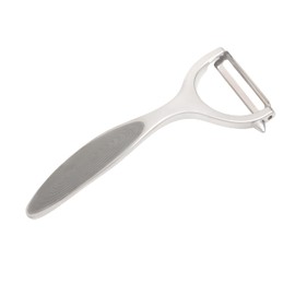 Wiltshire Colour Rush Y-Peeler, Chrome Plated, Anti-Slip Comfortable Soft Grip Handle, Sharp Stainless Steel Blade, Potato Peeler, Fruit, Carrot, Apple, Heavy Duty & Durable, Grey, 15x6.5x1.2cm