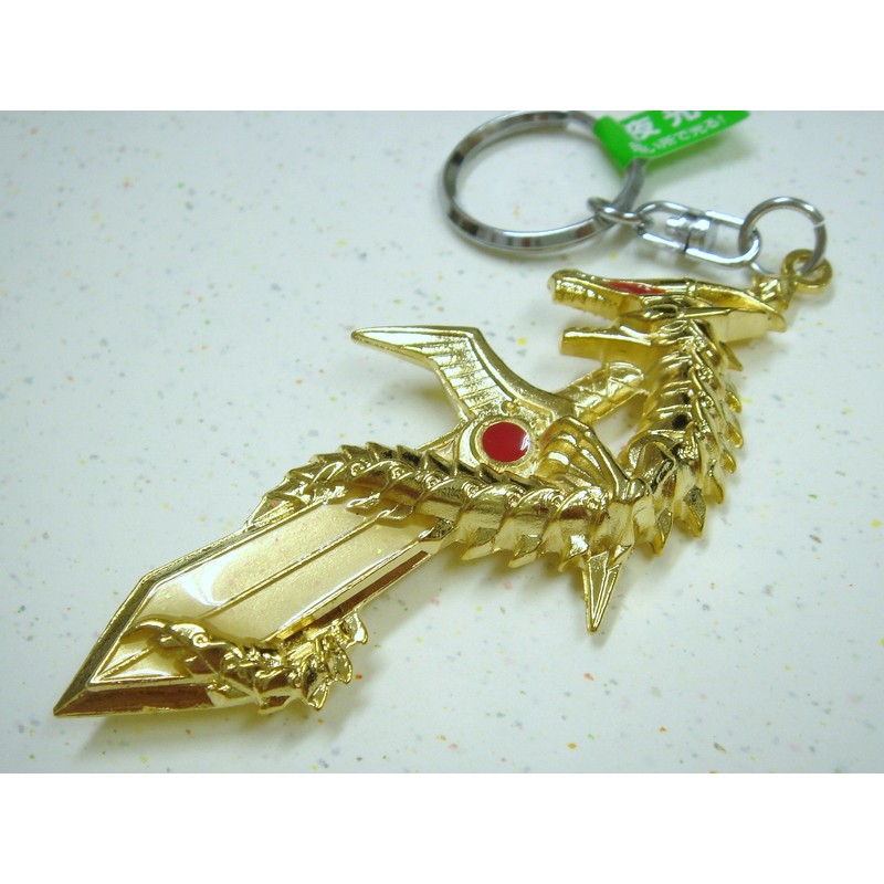 Magic Dragon Luminous Sword Keychain 3 Color Set (Gold, Silver,