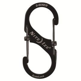 Nite Ize LSB3-01-R6 S-Biner SlideLock Mosquetón de doble bloqueo, tamaño #3, acero inoxidable