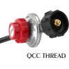 Easylife-Home 12FT QCC1 Propane Regulator with Hose, 20PSI Adjustable LP