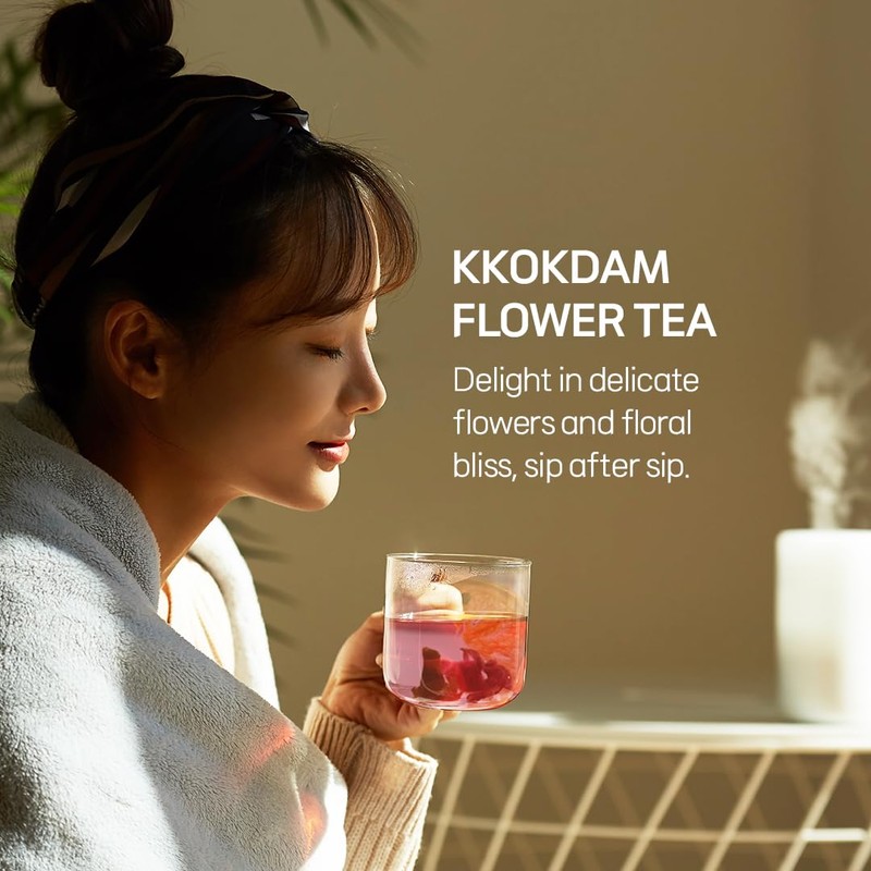 KKOKDAM Lovely Tea Gift Set – Premium Blooming Flower Tea