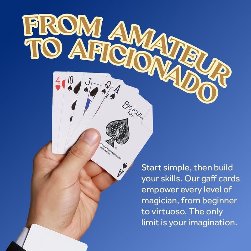 Hat Trick Magic Bicycle Rider Back Gaff Playing Card Decks