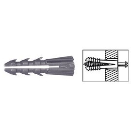 CRL 3/16" Plastic Screw Anchor without Shoulder - 1000 Pack