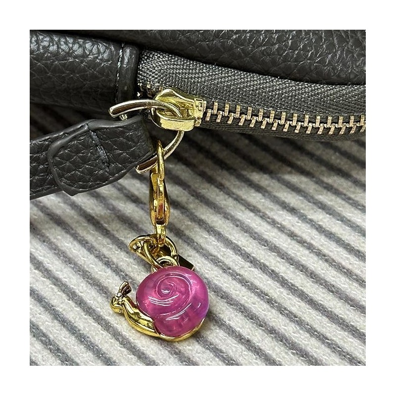 LXHSLJN Agate Snail Keychain Bag Charms for Women Handbags Cute