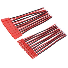 eBoot 20 Pairs 22 AWG Plug Connector 2 Pin Male Female Plug Connector Cable Wire for LED Lamp Strip RC Toys Battery, 4 Inch, 6 Inch