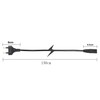 QIANRENON 2 x 2 Pin Mains Euro EU Socket Cable