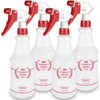 Uineko Plastic Spray Bottle (4 Pack, 24 Oz, All-Purpose) Heavy