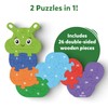 Skillmatics Wooden Puzzle - The Clever Caterpillar, 2 Puzzles in