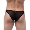 IKINGSKY Men's Cheeky Briefs See Through Bugle Bikini Underwear Lace
