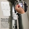 Garage Door Bracket Compatible with Simpli-Safe Alarm Entry Sensors, Works