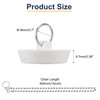 sourcing map 4Pcs Rubber Drain Stopper with Chain and Hanging