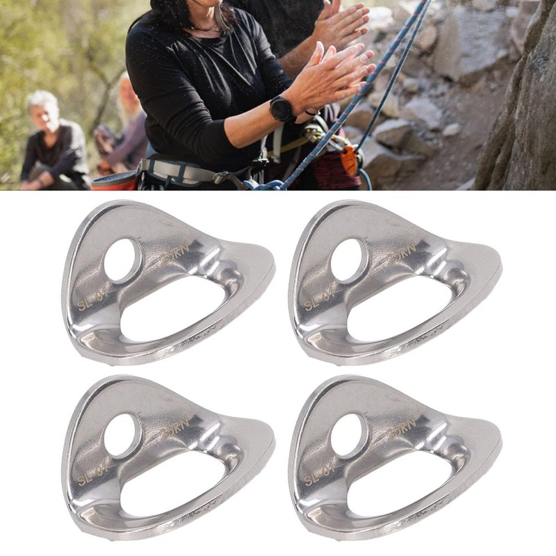 10 pcs Climbing Hanger, 25KN Stainless Steel Rock Climbing Anchors