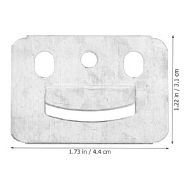 GLEAVI 100Pcs Galvanized Wall Panel Clips Buckles for Wainscoting Panel Mounting Brackets Fasteners Ideal for Bamboo Wood Fiber Wall Panels Installation