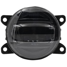 NSLUMO LED Fog Light for Fi.at Ducato Peugeot Boxer Citroen Jumpy Relay Ivec.o Dirly from 2014 White 3.5 Inch LED Front Bumper Fog Light 2-Piece Black Len Kit