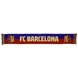 Barcelona Barça Loom No. 46 Scarf with FC License Measures 140 x 20 cm Azul Y Rojo, Azul Y Rojo